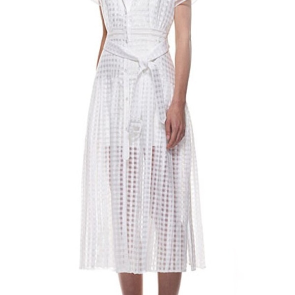 CHECK SHIRT DRESS- SELF PORTRAIT - Picture 2 of 2